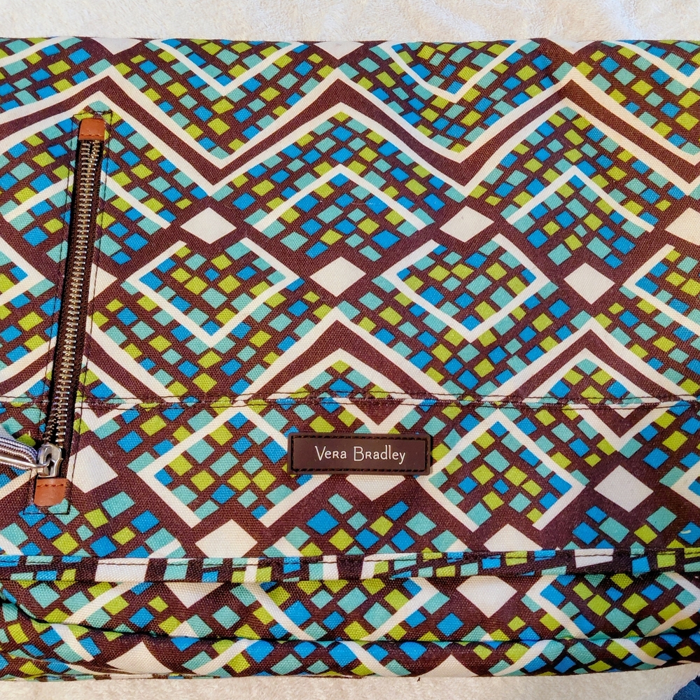 Vera Bradley Multicolor Geometric Women's Laptop Messanger Bag